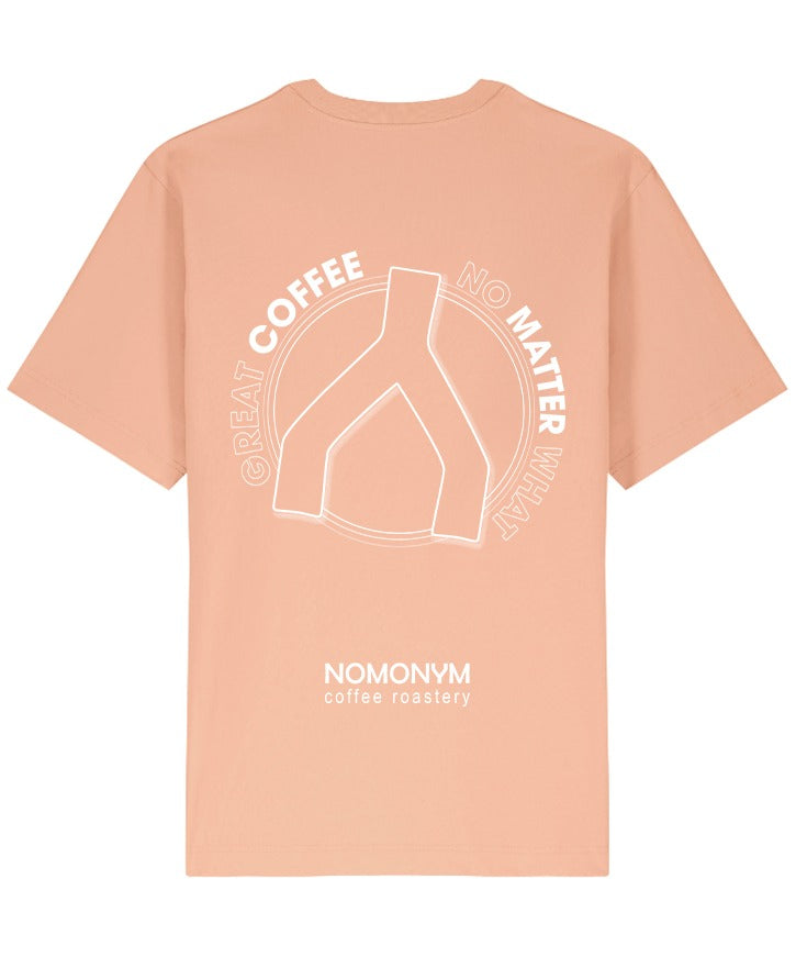 Great Coffee No Matter What T-shirt (peach)